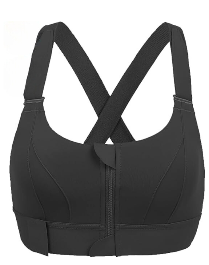 Adjustable High Support Sports Bra – Nova-Black-S-The Livary