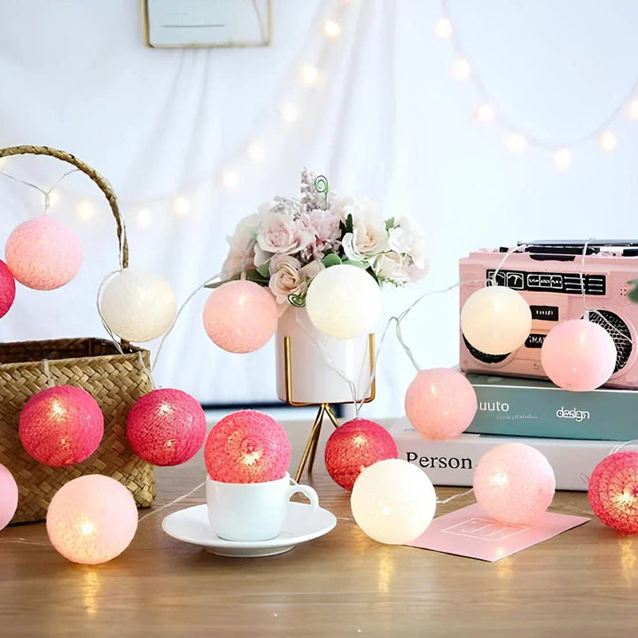 Atmospheric Ball String Lights - LumaBreeze-Candy-59.05 inch es-USB-The Livary