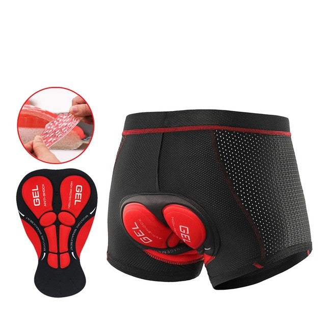 Bicycle undertrousers with padding – Matteo-Red-S-The Livary