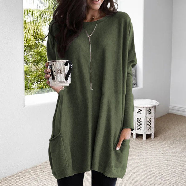 Comfortable Ladies' Sweater - Lina-Green-S-The Livary