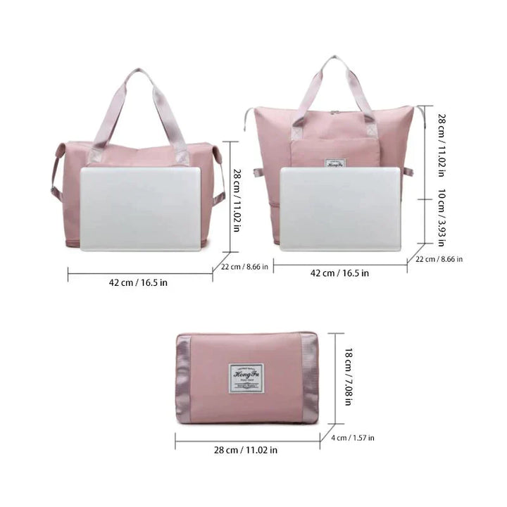 Foldable Travel Bag - FlexiCarry-Black-The Livary