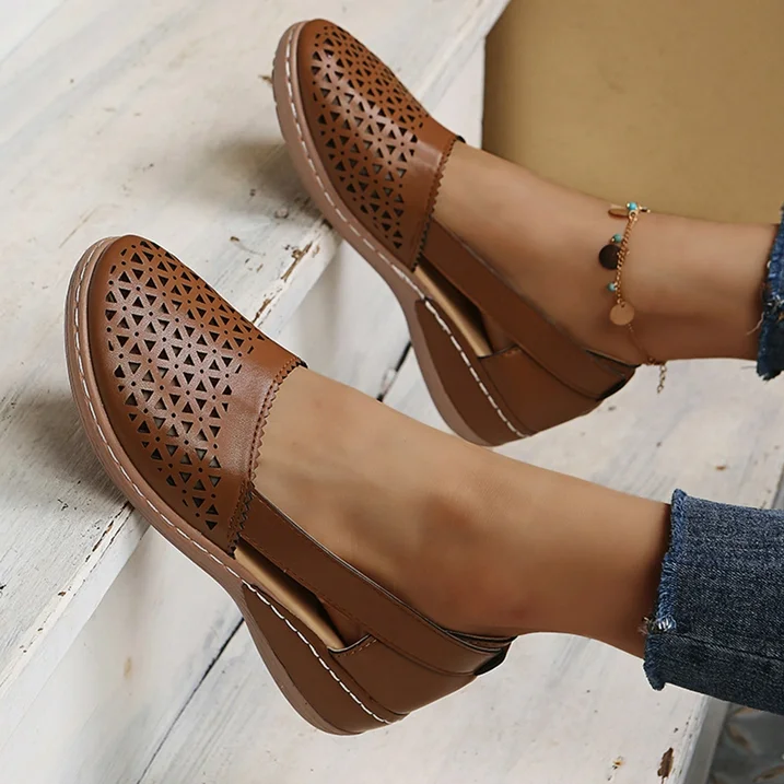 Comfortable Summer Shoes for Women - Melina-White-2.5-The Livary