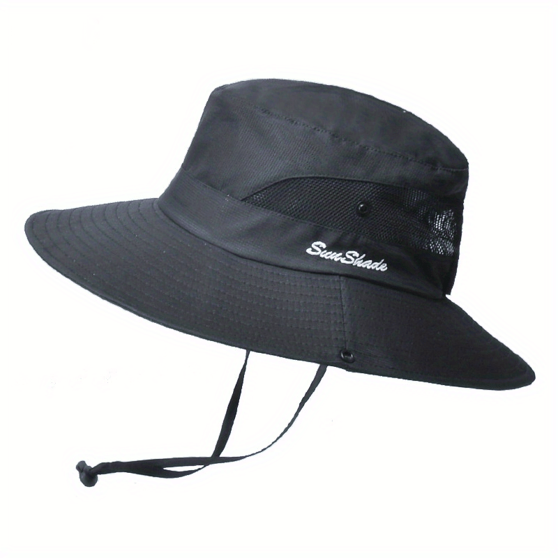 Stylish women's UV protection sun hat with a wide brim – Livia-Pure Black-The Livary