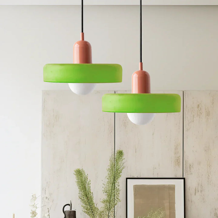 Hanging Ceiling Lamp - NordicLuxe-White-Red-25 x 18 cm-The Livary