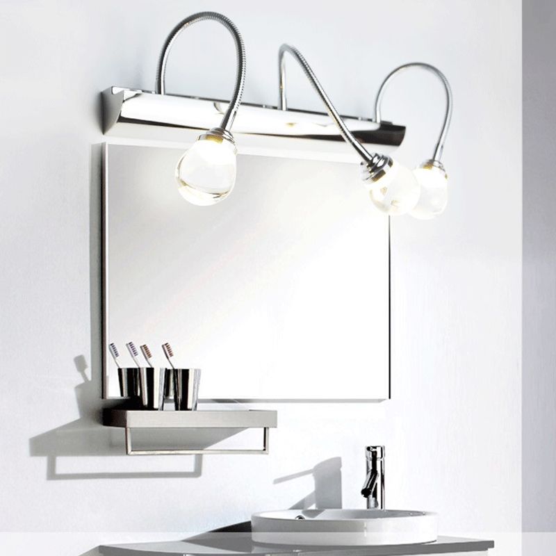 Curved LED Wall Lamp – Arcus-3 lamps-White Light-40cm-The Livary