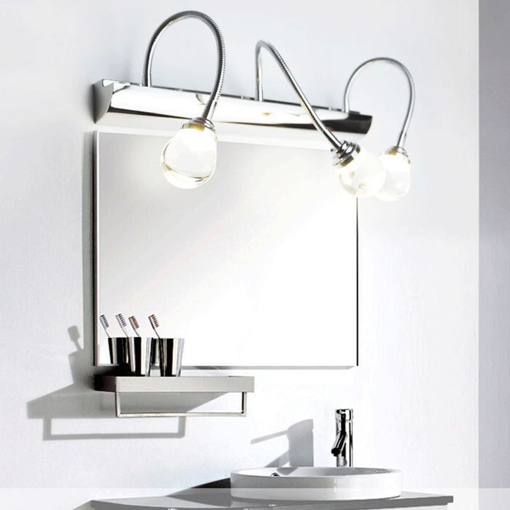 Curved LED Wall Lamp – Arcus-3 lamps-White Light-40cm-The Livary