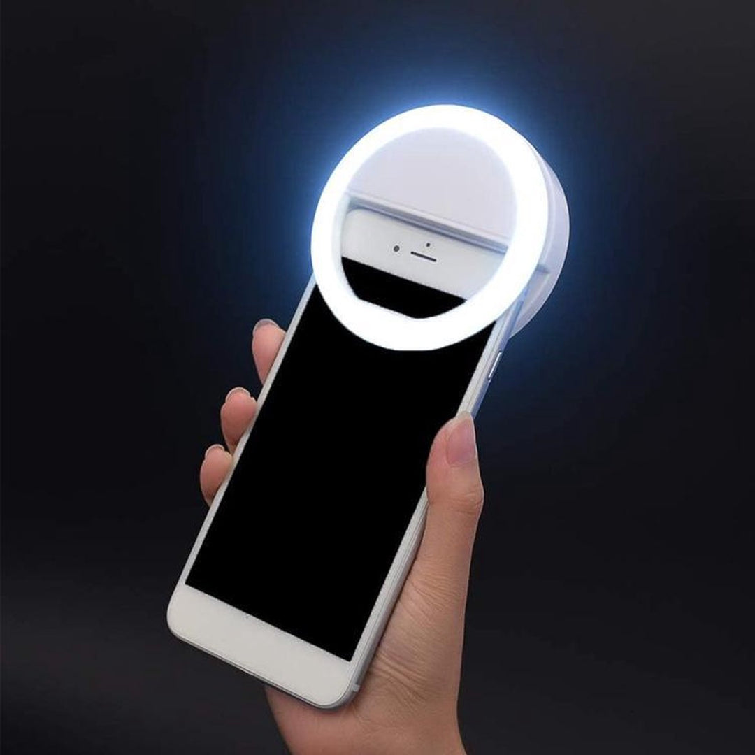 Portable Selfie Ring Light - GlowSnap-White-The Livary