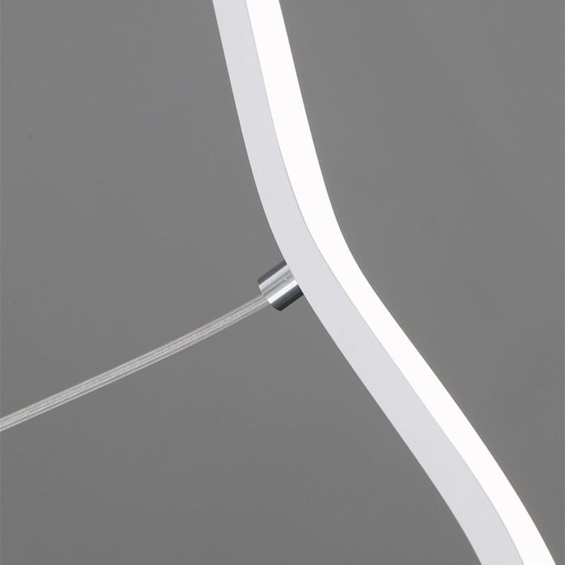 LED Pendant Lamp with Trendy Wave Line Design - WaveGlow-Black-Warm white-The Livary