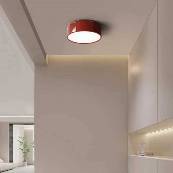 Stylish Vintage LED Ceiling Lamp - LumiVintage-Red-Cold White-The Livary