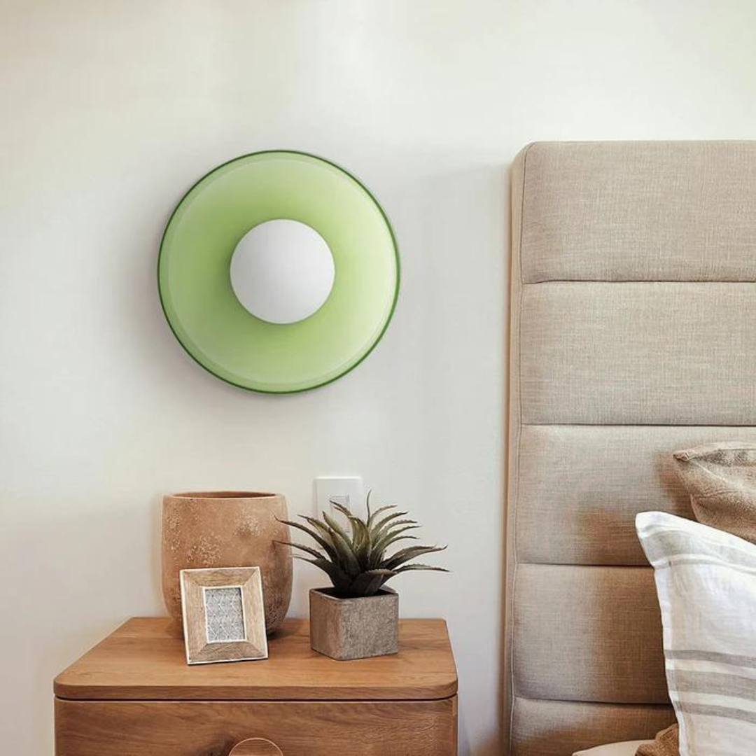 Round Ceiling Lamp with Stylish Functionality - LumiSphere-D9.82*H5.91 inches-Orange-The Livary