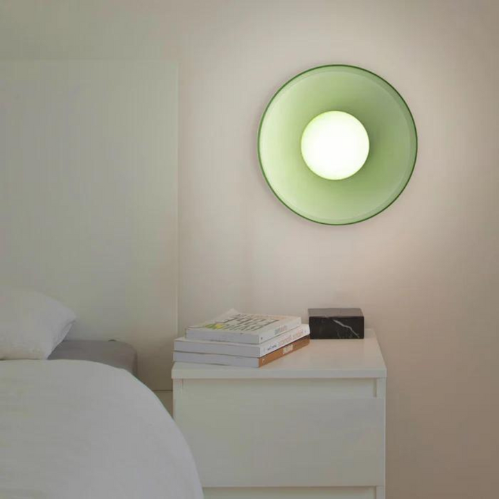 Round Ceiling Lamp with Stylish Functionality - LumiSphere-D9.82*H5.91 inches-Orange-The Livary