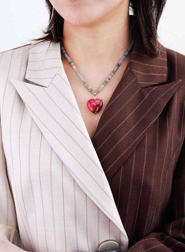 Healing Heart Bead Necklace - Nova-The Livary