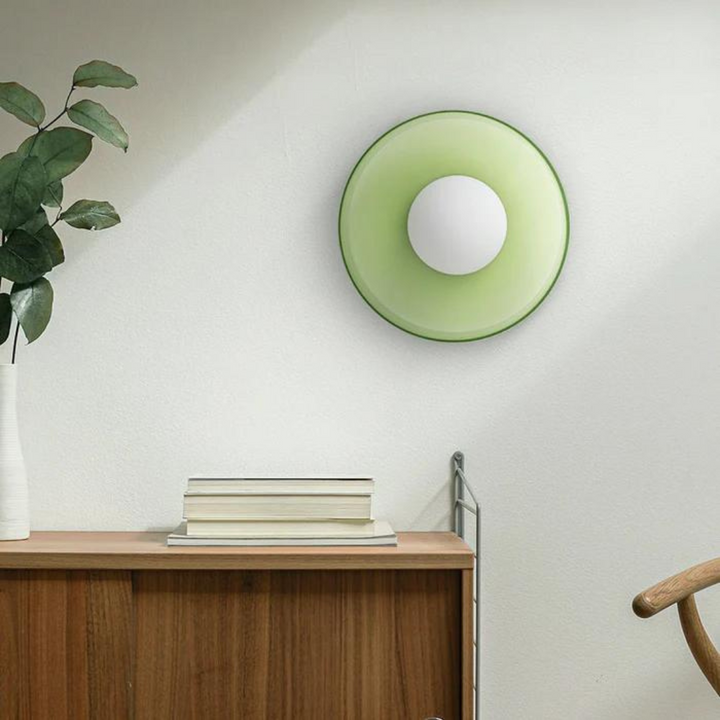 Round Ceiling Lamp with Stylish Functionality - LumiSphere-D9.82*H5.91 inches-Orange-The Livary