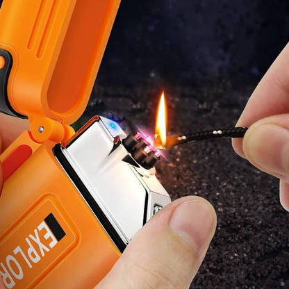 Waterproof and Windproof Storm Lighter - SurvivalFlame-Orange 1-The Livary