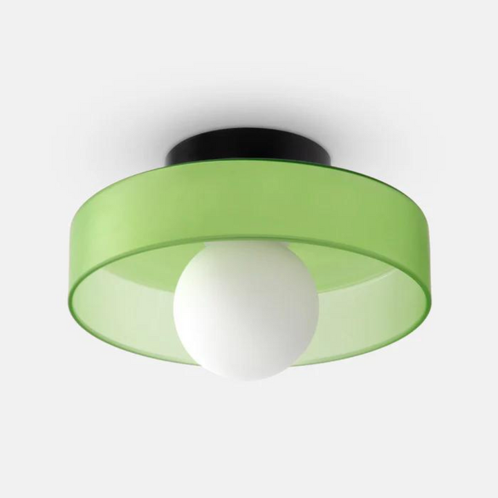 Round Ceiling Lamp with Stylish Functionality - LumiSphere-D9.82*H5.91 inches-Orange-The Livary
