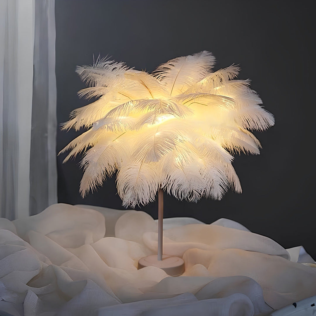 Atmospheric Veer Palm Tree Lamp - LumaPalm-White-White-The Livary