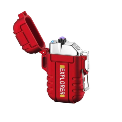 Waterproof and Windproof Storm Lighter - SurvivalFlame-Red 1-The Livary