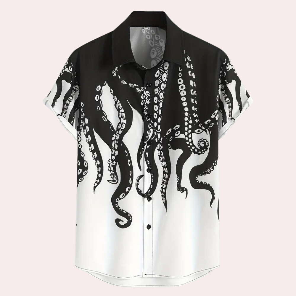 Casual Printed Shirt for Men - Luca-S-The Livary