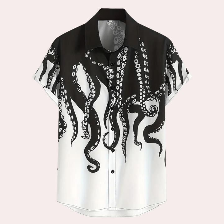 Casual Printed Shirt for Men - Luca-S-The Livary