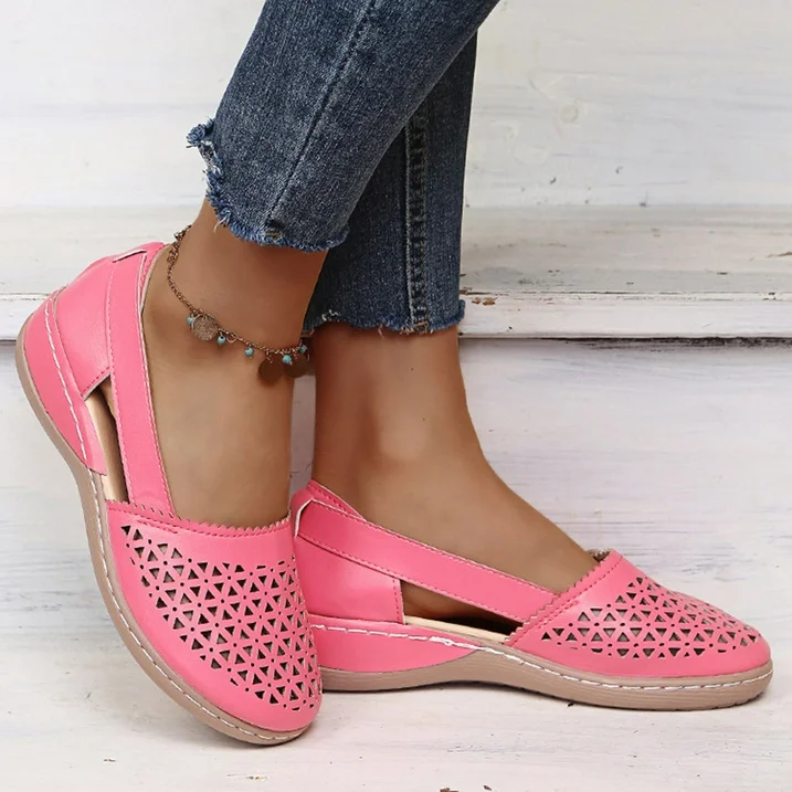 Comfortable Summer Shoes for Women - Melina-Dark pink-2.5-The Livary
