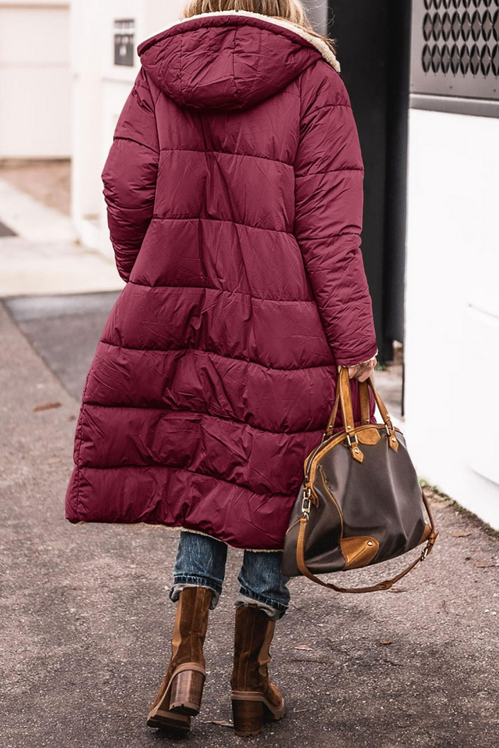 Trendy Double-Sided Ladies Winter Coat - Sofia-Brown-S-The Livary