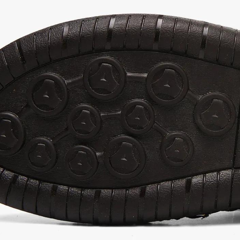 Orthopaedic men's leather sandals - Marco-Black-6-The Livary