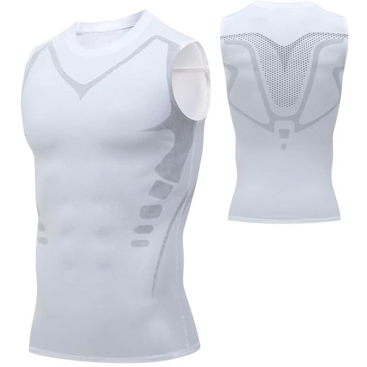 Corrective Dress Shirt – CoreForm Bodyshape-White-S (50-70kg)-The Livary