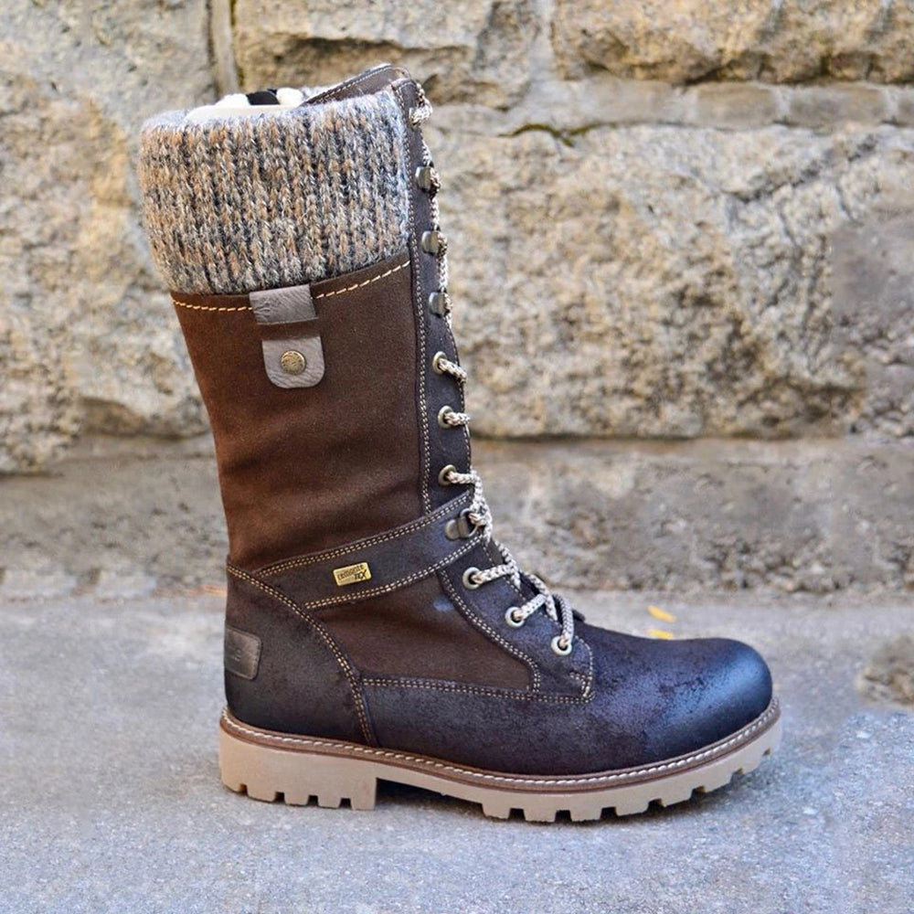 Stylish High Ladies Winter Boots - Nora-Brown-2.5-The Livary