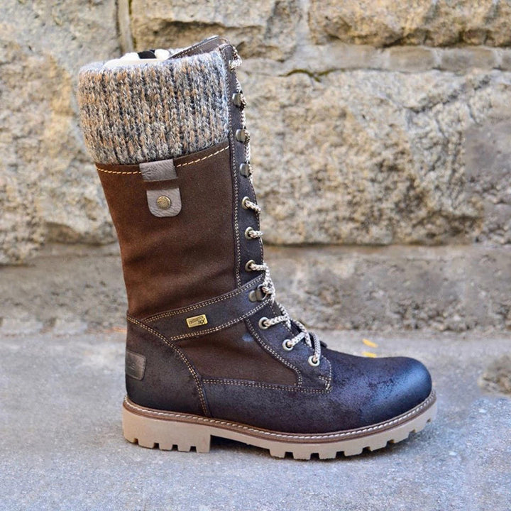 Stylish High Ladies Winter Boots - Nora-Brown-2.5-The Livary