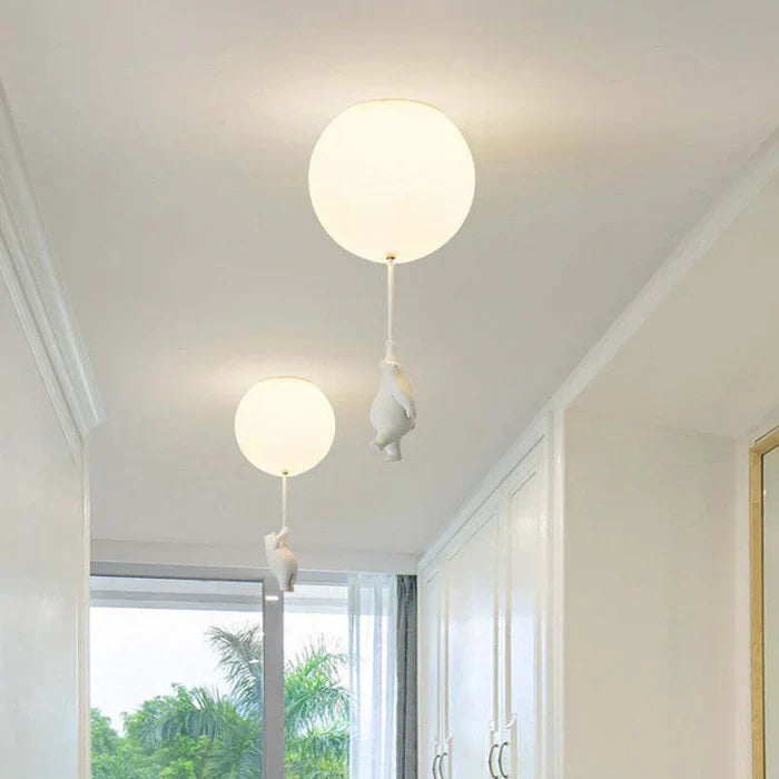 Children's Ceiling Lamp with Bear and Balloon - CloudBear