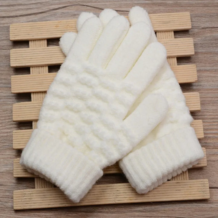 Knitted Touchscreen Gloves for Women - Amara-Black-The Livary