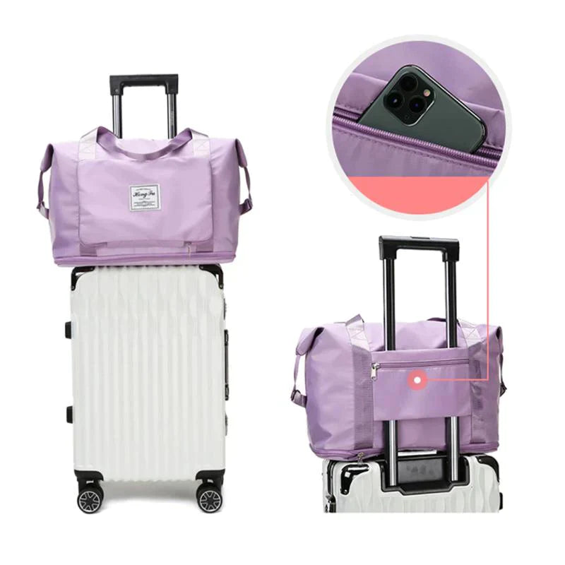Foldable Travel Bag - FlexiCarry-Black-The Livary