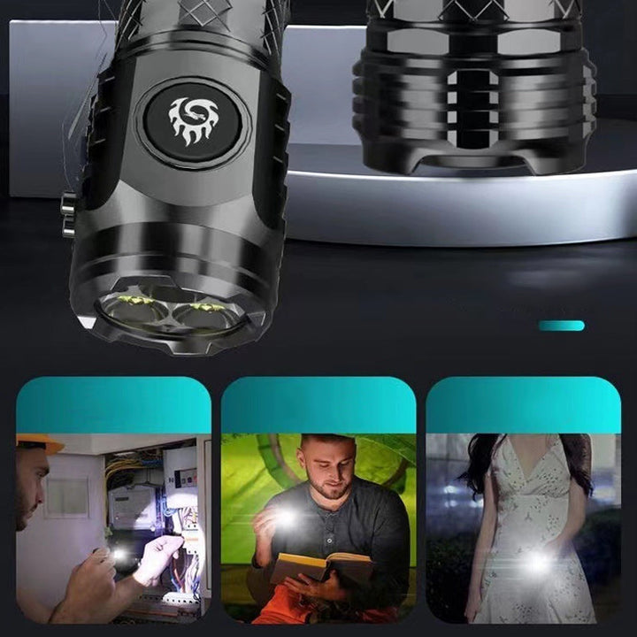 Compact LED Torch - LumenTorch-Black-The Livary
