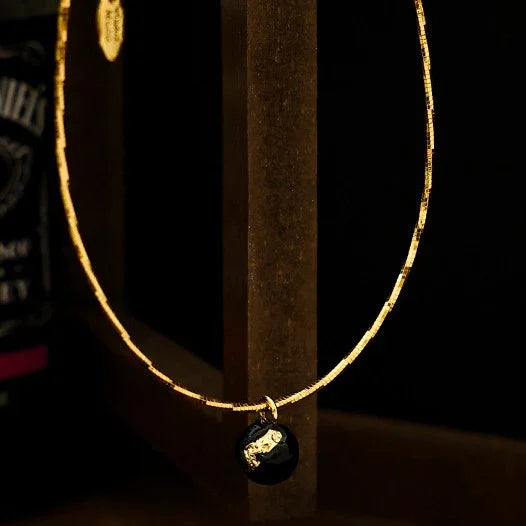 Vintage Golden Crack Necklace - Iris-The Livary