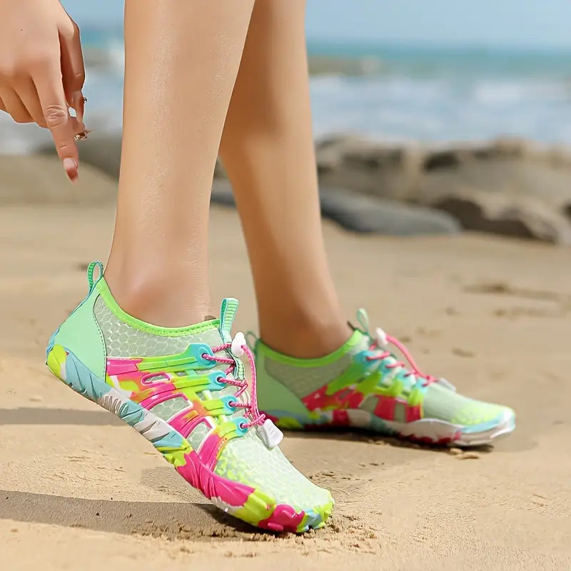 Ladies Barefoot Water Shoes - WaveFlex-Grass green-2.5-The Livary