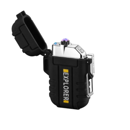 Waterproof and Windproof Storm Lighter - SurvivalFlame-Black 1-The Livary