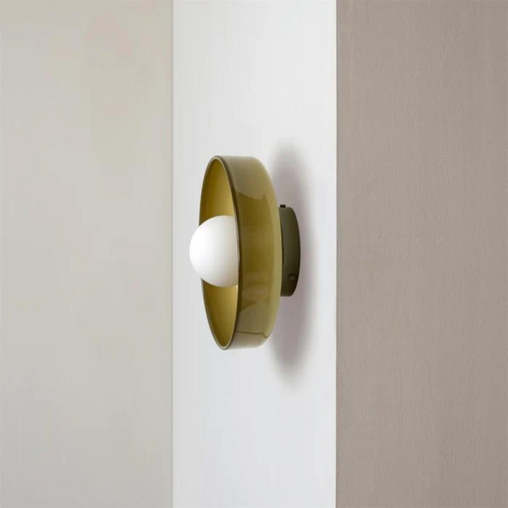 Round Ceiling Lamp with Stylish Functionality - LumiSphere-D9.82*H5.91 inches-Orange-The Livary