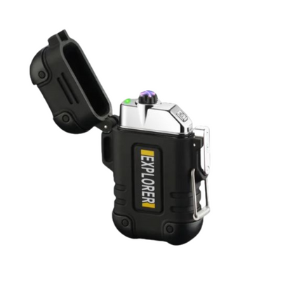 Waterproof and Windproof Storm Lighter - SurvivalFlame-Black 2-The Livary