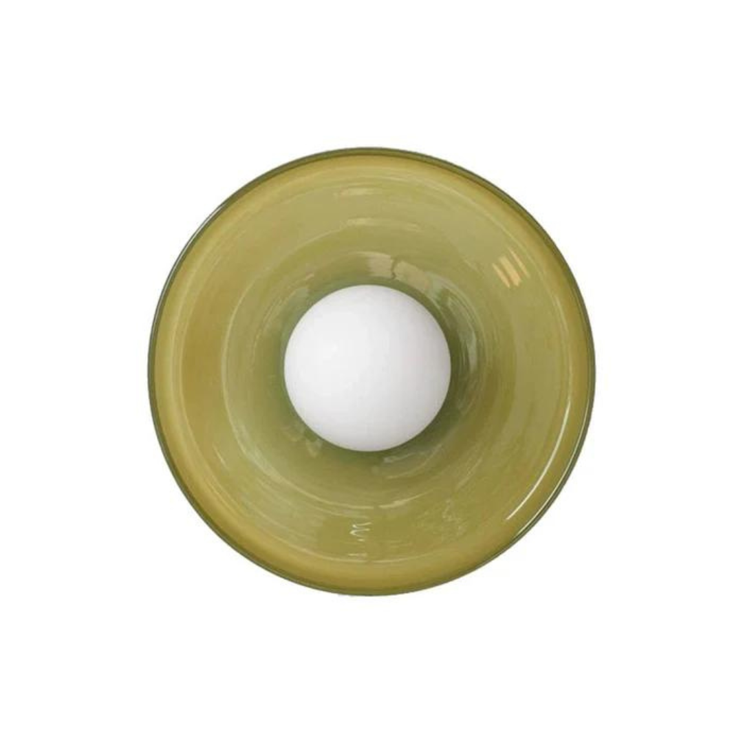 Round Ceiling Lamp with Stylish Functionality - LumiSphere-D9.82*H5.91 inches-Orange-The Livary