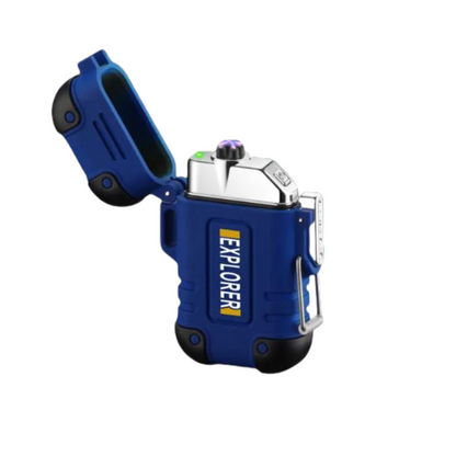 Waterproof and Windproof Storm Lighter - SurvivalFlame-Blue 2-The Livary
