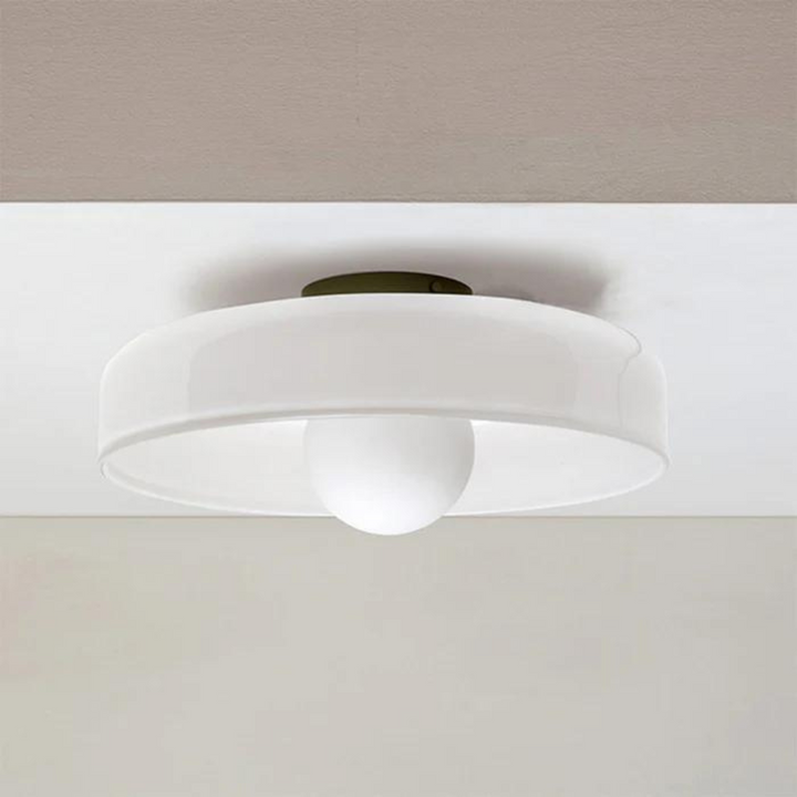 Round Ceiling Lamp with Stylish Functionality - LumiSphere-D9.82*H5.91 inches-Orange-The Livary