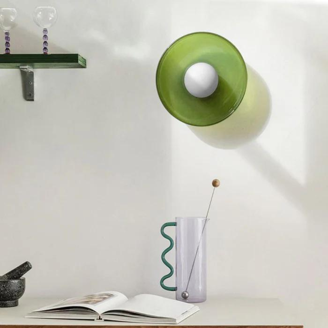Round Ceiling Lamp with Stylish Functionality - LumiSphere-D9.82*H5.91 inches-Orange-The Livary