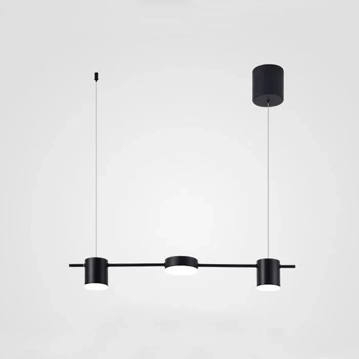Modern Aluminium Pendant Lamp - AuraDrum-3-Gold-White-The Livary