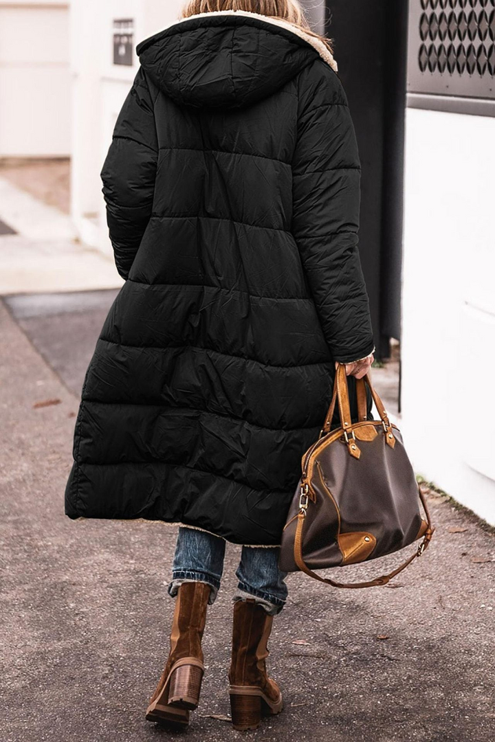 Trendy Double-Sided Ladies Winter Coat - Sofia-Brown-S-The Livary