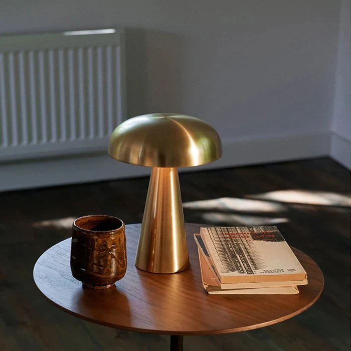 Stylish Portable Table Lamp - ShroomLite-Gold-The Livary