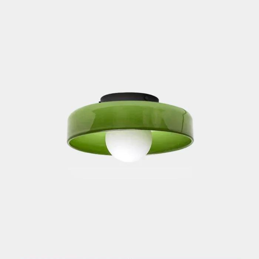 Round Ceiling Lamp with Stylish Functionality - LumiSphere-D9.82*H5.91 inches-Orange-The Livary