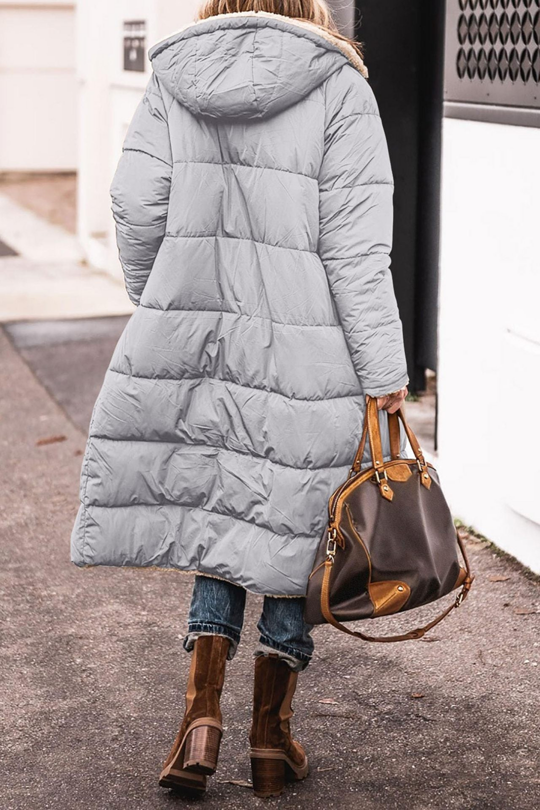 Trendy Double-Sided Ladies Winter Coat - Sofia-Brown-S-The Livary