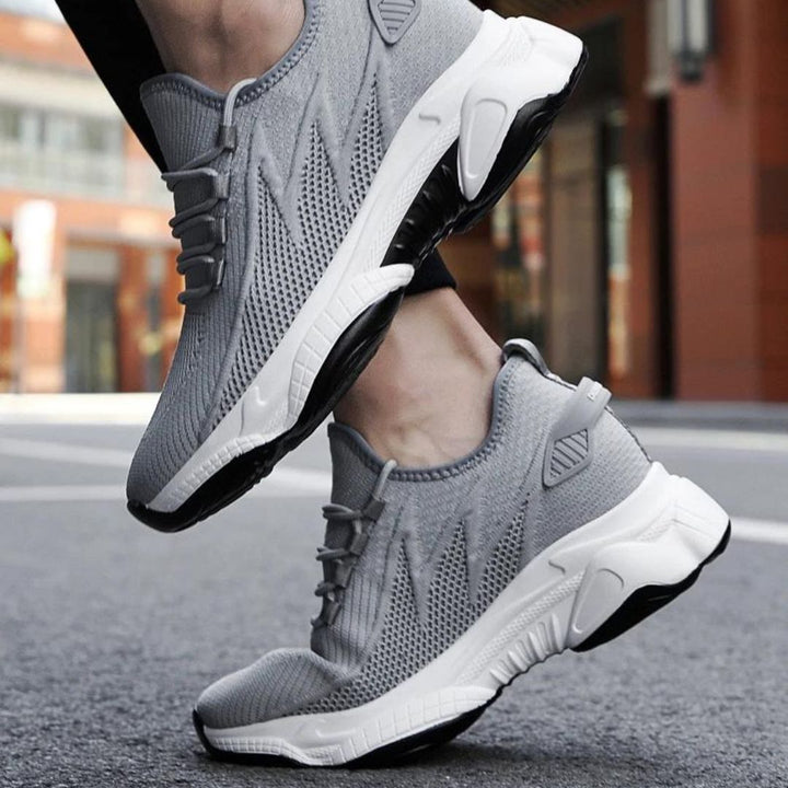 Discreetly stylish men's sneakers – MaxLift Boost-White +3.94″-4.5-The Livary
