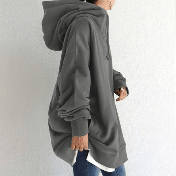 Comfortable Women's Jacket with Hood - ComfyHood-Khaki-S-The Livary