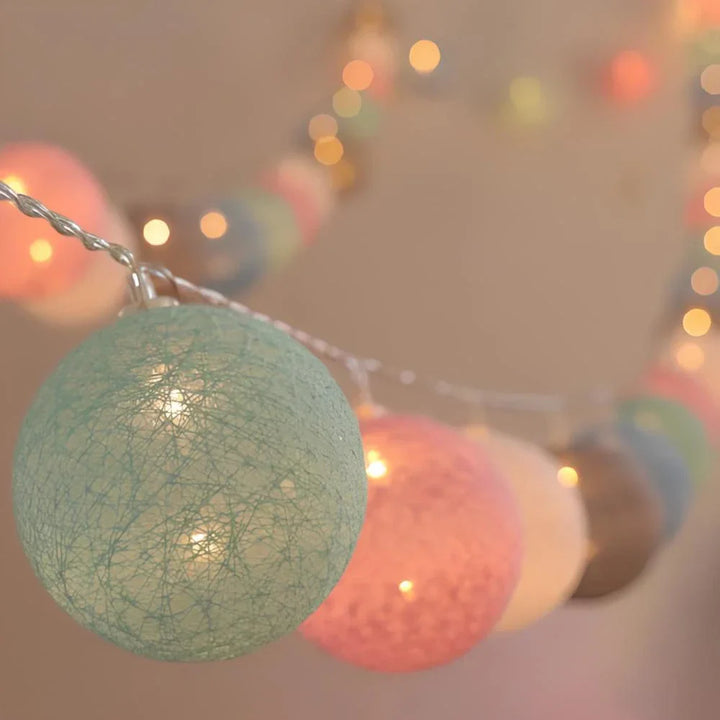 Atmospheric Ball String Lights - LumaBreeze-Candy-59.05 inch es-USB-The Livary